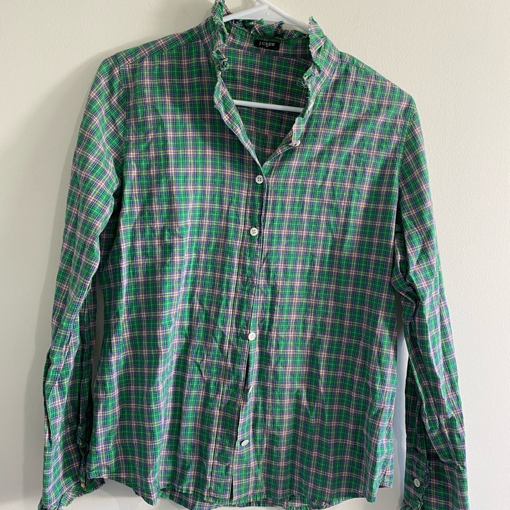 J Crew Long Sleeve Shirt Button Down  Shirt  Xs